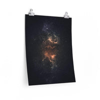 Load image into Gallery viewer, Golden Nebula Poster, Premium Matte Finish.

