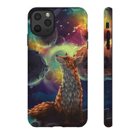 Load image into Gallery viewer, Space Fox Watercolor Painting Phone Case
