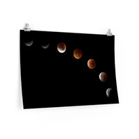 Load image into Gallery viewer, Moon Cycle Arc Poster, Premium Matte.
