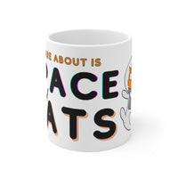 Load image into Gallery viewer, All I Care About is Space and Cats Mug
