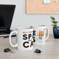 Load image into Gallery viewer, All I Care About is Space and Cats Mug

