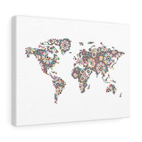 Load image into Gallery viewer, Colorful Earth Mosaic Canvas Print
