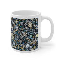Load image into Gallery viewer, Rockets &amp; Moons Doodle Mug 11oz.
