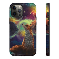Load image into Gallery viewer, Space Fox Watercolor Painting Phone Case
