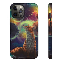 Load image into Gallery viewer, Space Fox Watercolor Painting Phone Case
