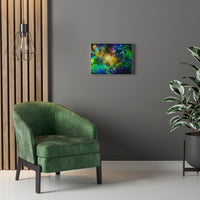 Load image into Gallery viewer, Green &amp; Blue Nebula Canvas Print
