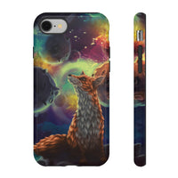 Load image into Gallery viewer, Space Fox Watercolor Painting Phone Case

