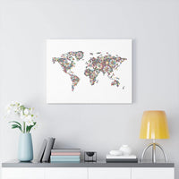 Load image into Gallery viewer, Colorful Earth Mosaic Canvas Print
