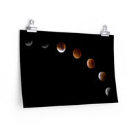 Load image into Gallery viewer, Moon Cycle Arc Poster, Premium Matte.
