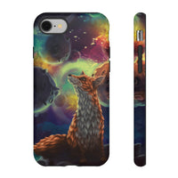 Load image into Gallery viewer, Space Fox Watercolor Painting Phone Case
