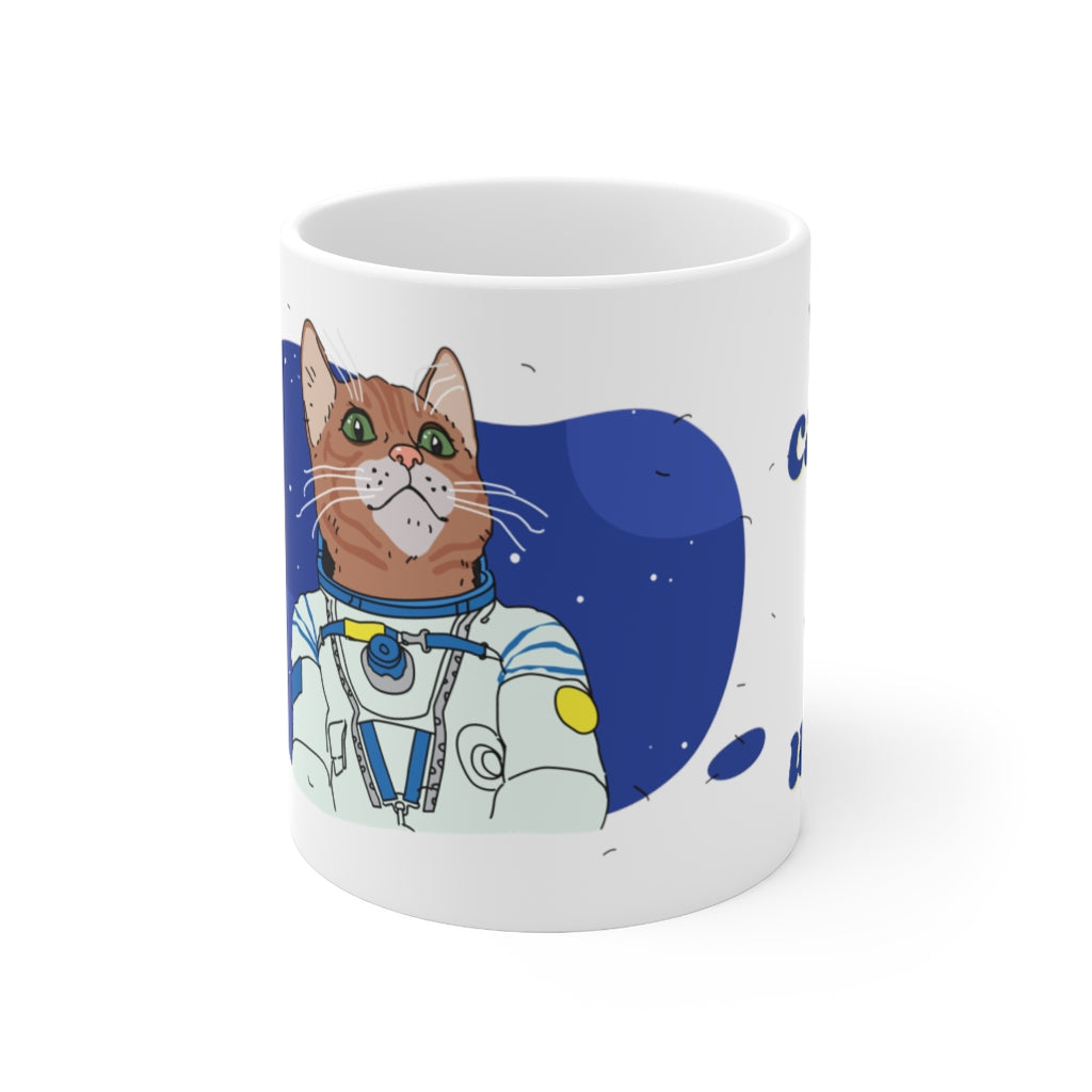 We Cans & We Wills Space Cat Mug