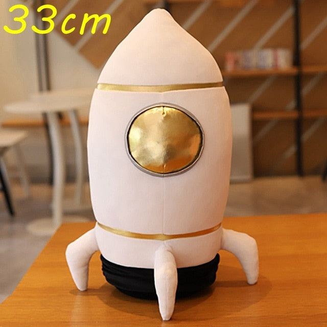 Plush Astronaut and Rocket Ship Stuffed Toys