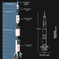 Load image into Gallery viewer, Saturn V Rocket Model [A PIECE OF SPACE HISTORY].
