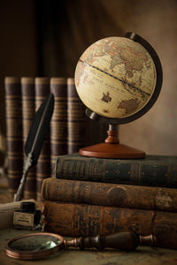 Load image into Gallery viewer, Antique Style Wooden Globe.
