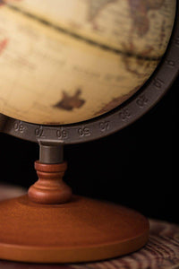 Load image into Gallery viewer, Antique Style Wooden Globe.
