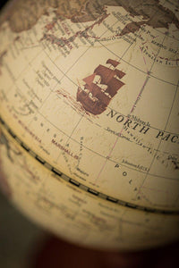 Load image into Gallery viewer, Antique Style Wooden Globe.
