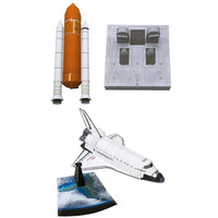 Load image into Gallery viewer, Origami Space Shuttle Cardboard Model

