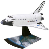 Load image into Gallery viewer, Origami Space Shuttle Cardboard Model
